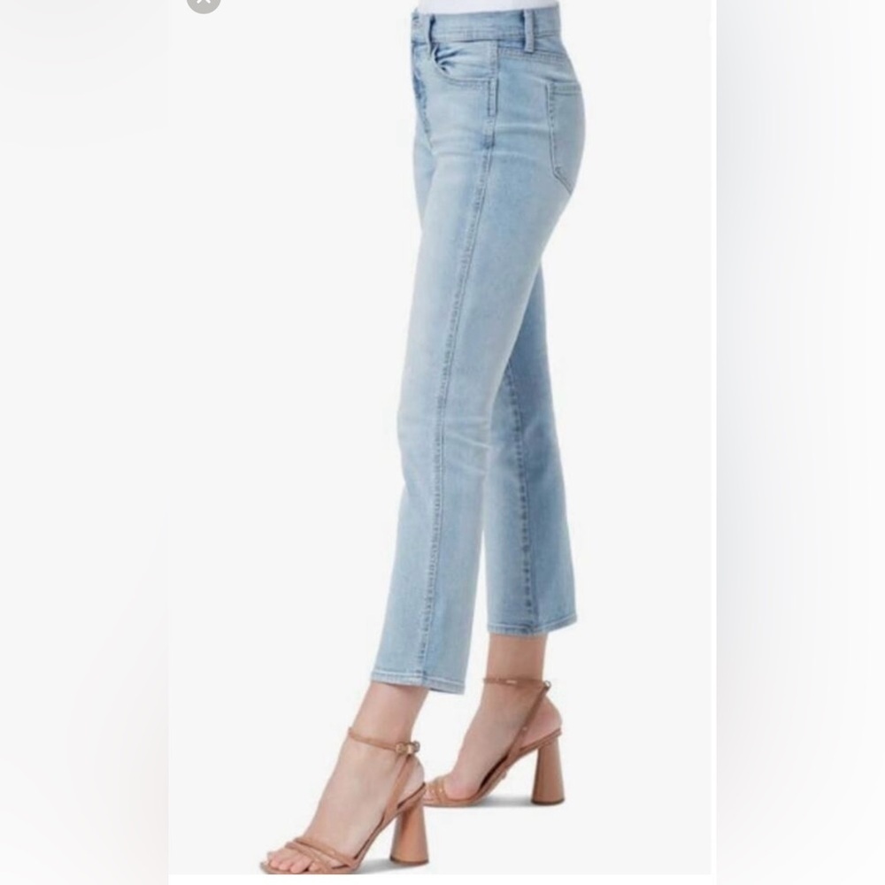 NWT SaM EDELMAN Linnie Kick Flare Ankle Jeans in Arctic Blue  Size 27 - Picture 5 of 5